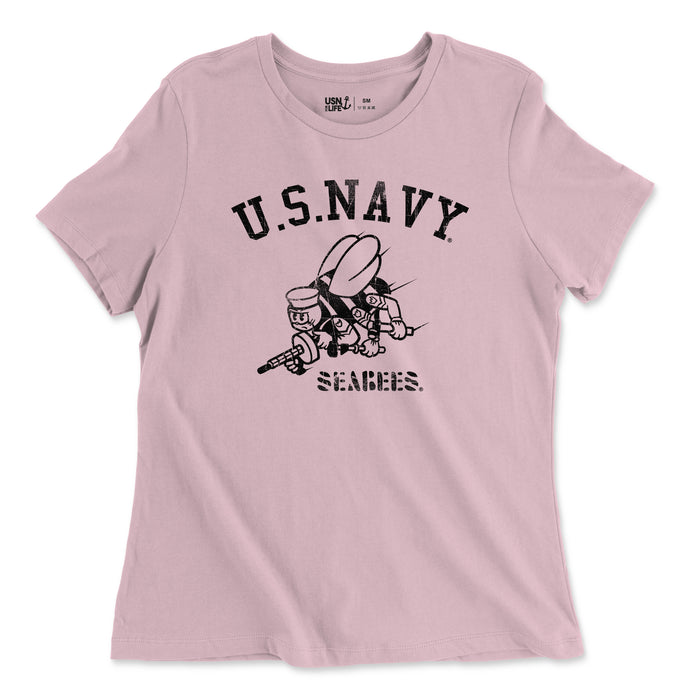 Seabees Vintage Women's Relaxed Jersey T-Shirt