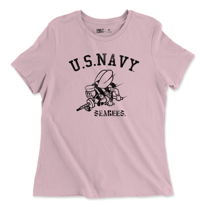 Vintage Seabees Women's Relaxed Jersey T-Shirt