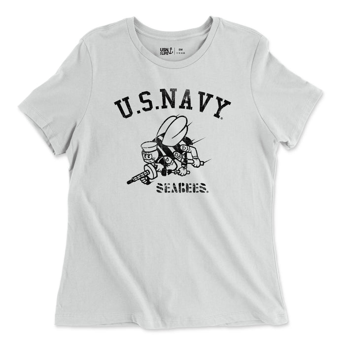 Vintage Seabees Women's Relaxed Jersey T-Shirt