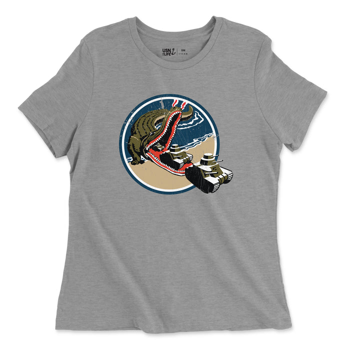 WWII Amphibious Forces Gator Women's Relaxed Jersey T-Shirt