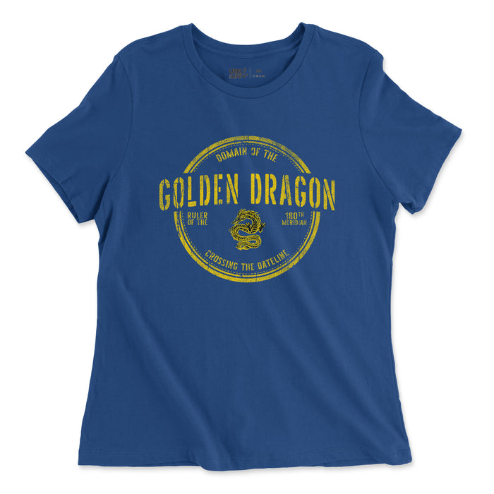 Ladies Vintage Golden Dragon T-Shirt