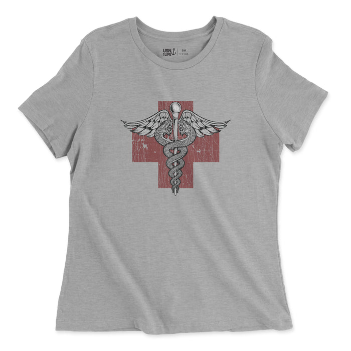 Ladies Navy Corpsman Vintage T-Shirt