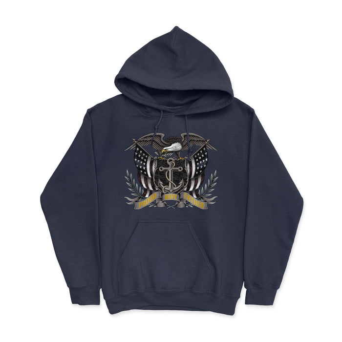 Proud Navy Father Men's Hoodie