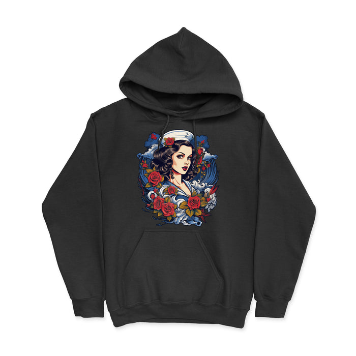 Guardian of the Waves Pin Up Men's Hoodie