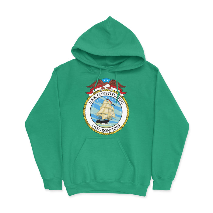 USS Constitution Insignia Men's Hoodie