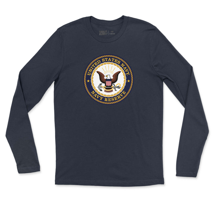 United States Navy Reserve Insignia Men's Long Sleeve