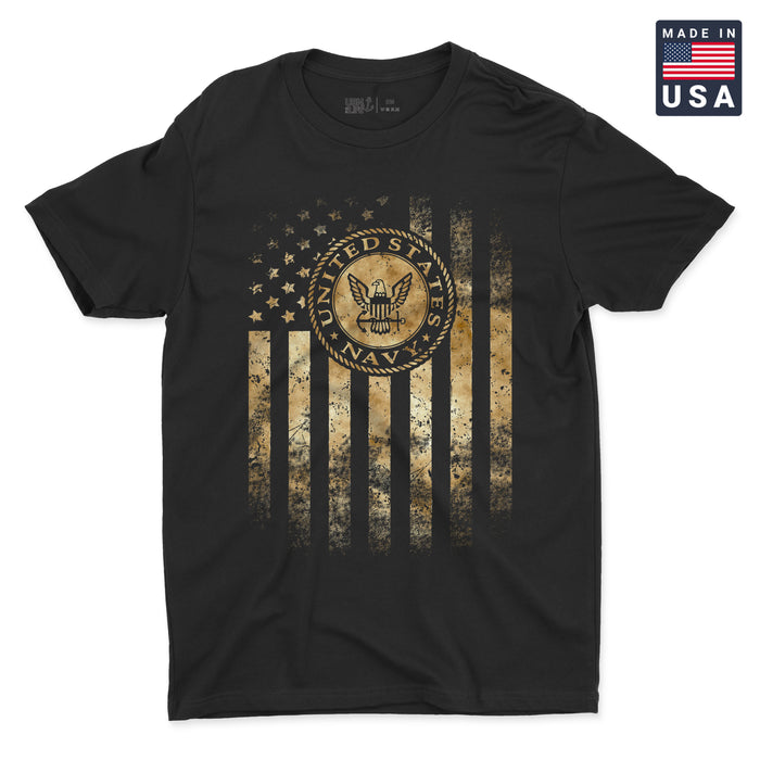 USN Smoke Flag Men's T-Shirt