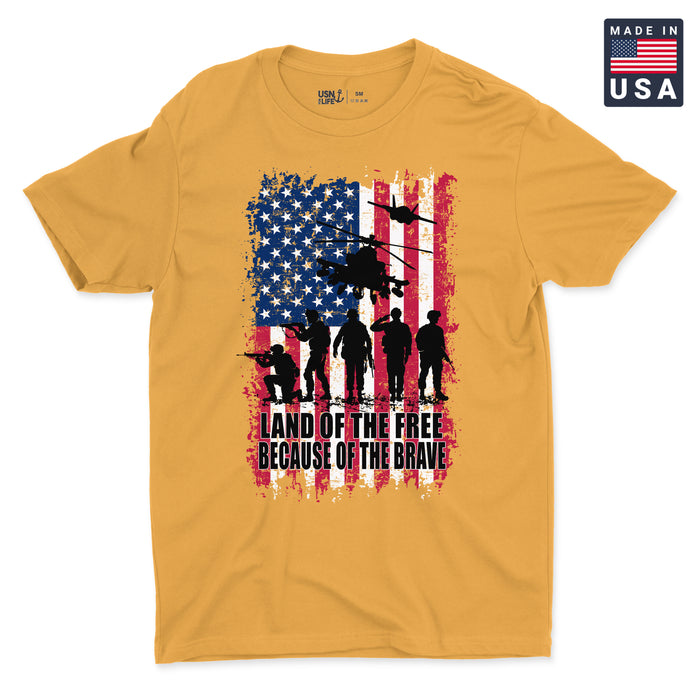 Because of the Brave Men's T-Shirt