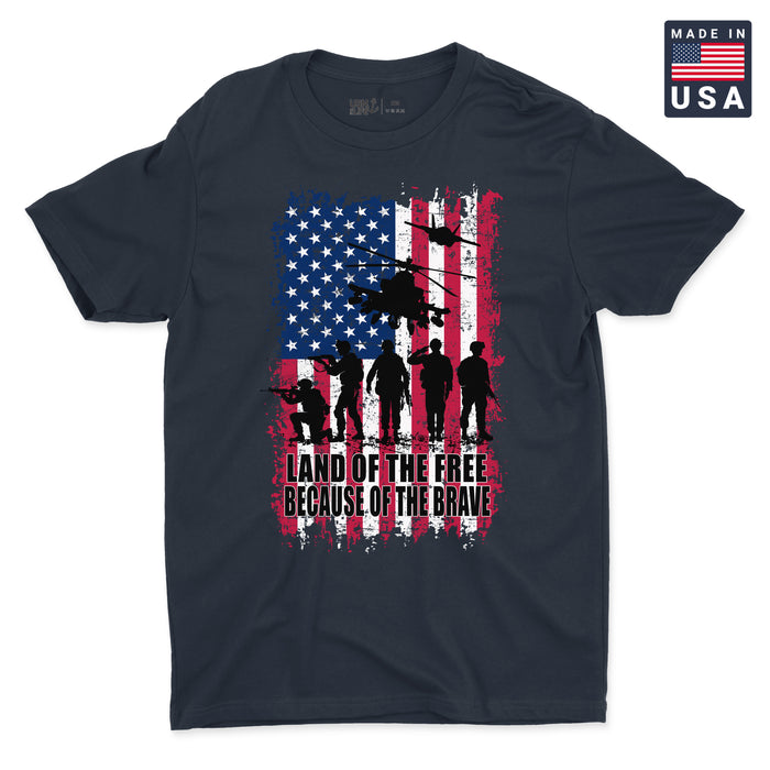 Because of the Brave Men's T-Shirt