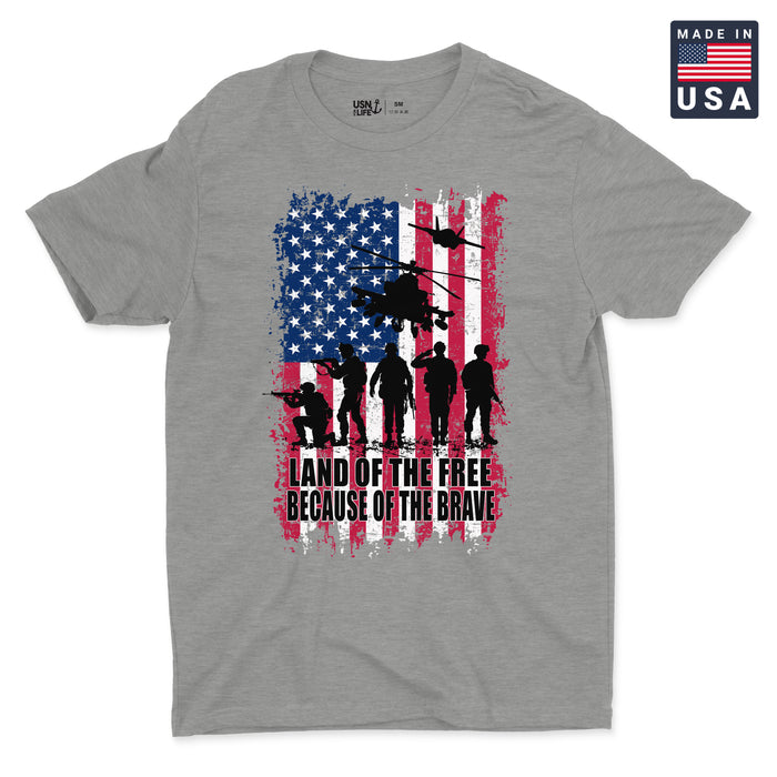 Because of the Brave Men's T-Shirt