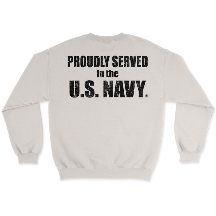 Proudly Served in the US Navy Men's Sweatshirt