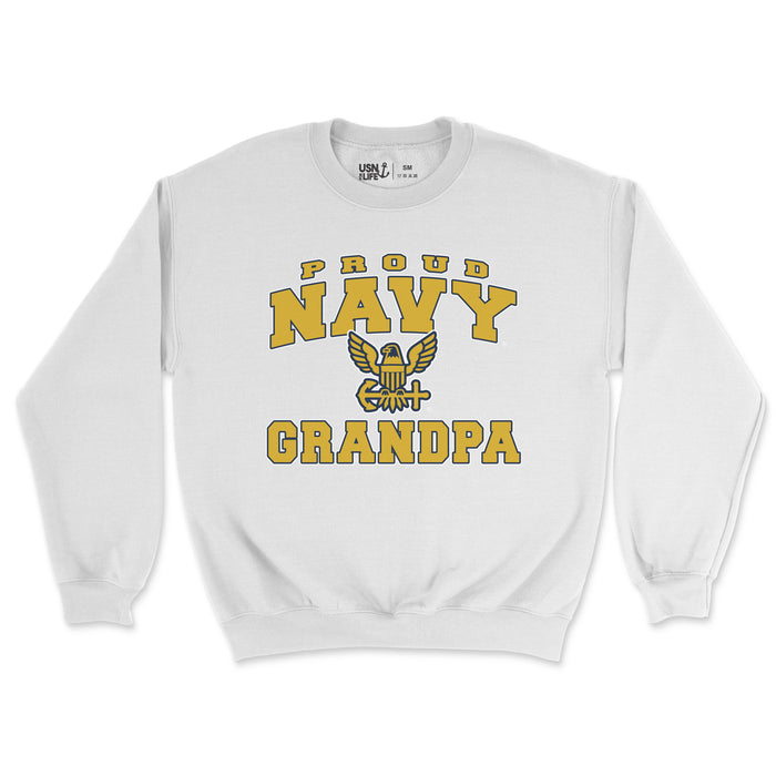 Proud Navy Grandpa Men's Sweatshirt