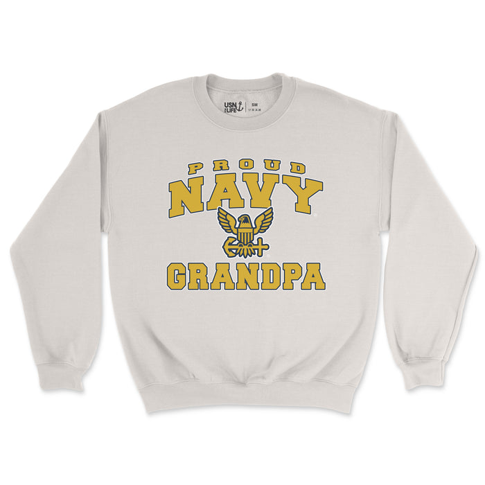 Proud Navy Grandpa Men's Sweatshirt