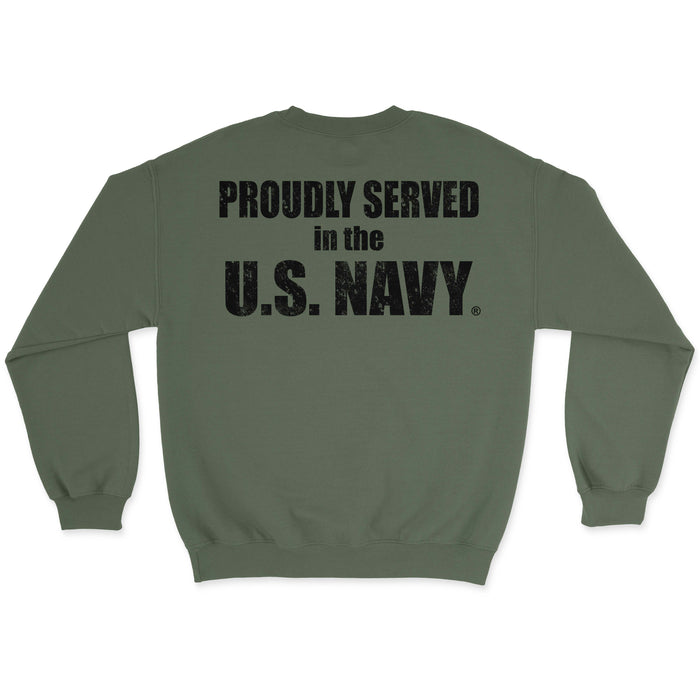 Proudly Served in the US Navy Men's Sweatshirt