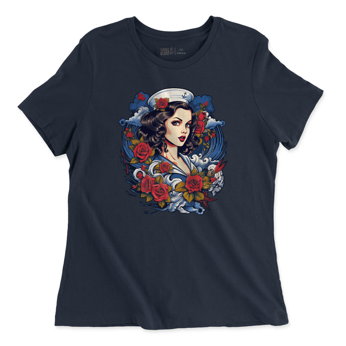 Guardian of the Waves Pin Up Women's T-Shirt