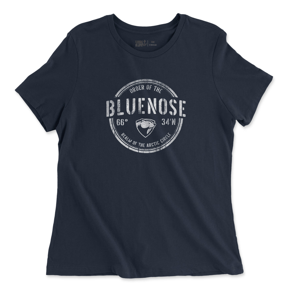 トップス N!ce round logo border tee (NAVY) w2_7be94e1f-b68d-4922-8120-