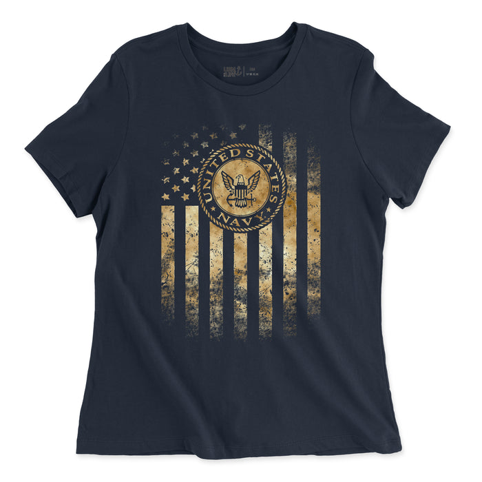 USN Smoke Flag Women's T-Shirt