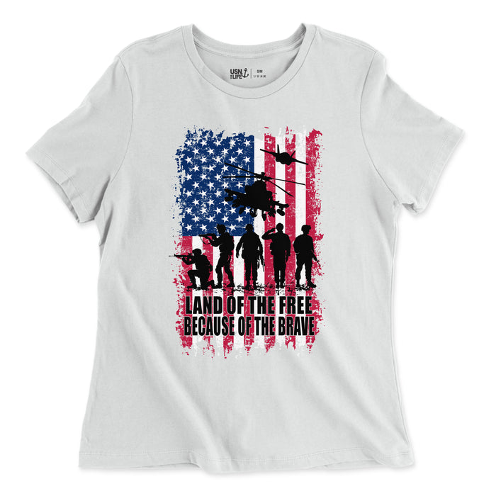 Because of the Brave Women's T-Shirt