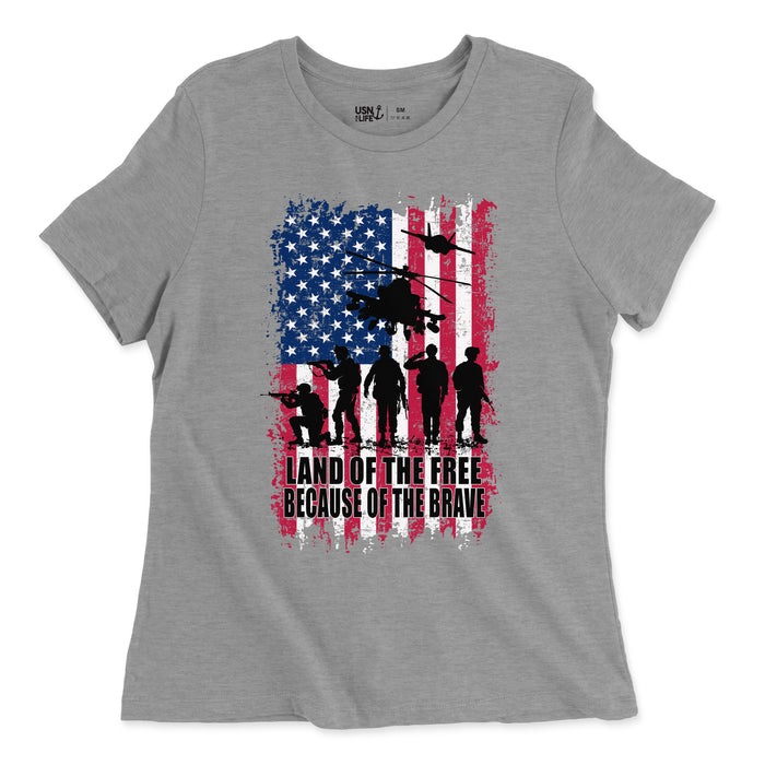 Because of the Brave Women's T-Shirt