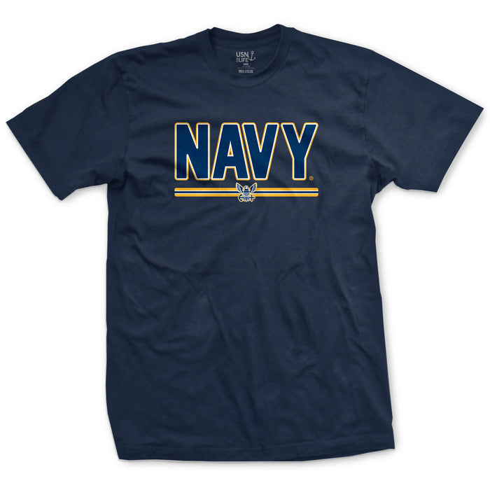 Navy Inline T-Shirt