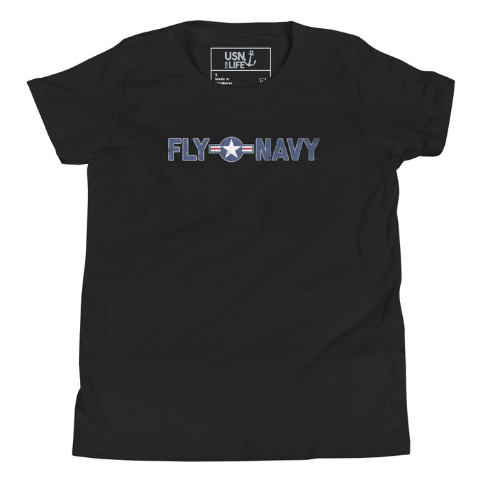FLY Navy Youth Short Sleeve T-Shirt